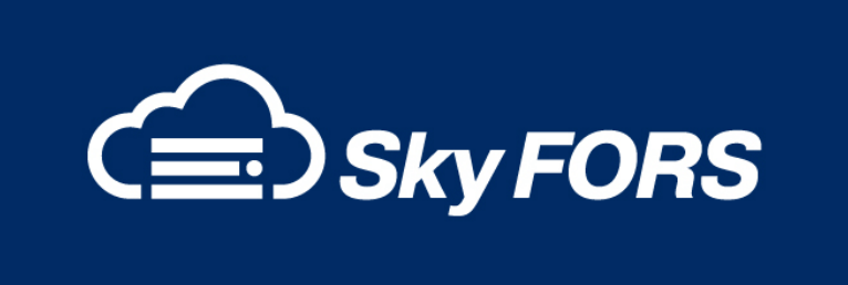 skyfors logo blue