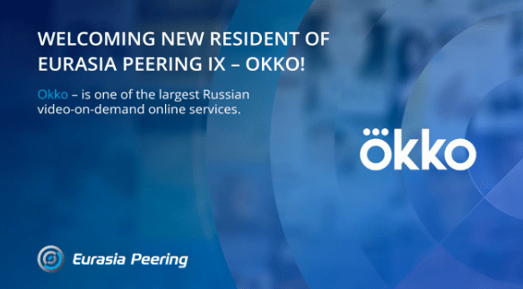 Streaming service Okko joins Eurasia Peering