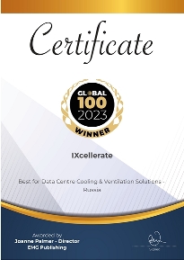 Global 100 award certificate 2023 IXcellerate